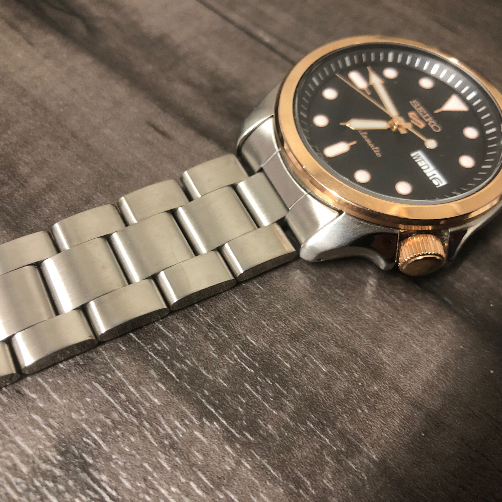 20mm oyster Stainless Steel Bracelet Watch Strap For seiko 5 Srpek1 watch image 2