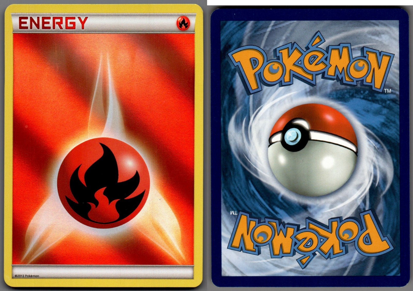 2013 Pokemon, Black & White Promos, Fire Energy, Holo Basic Energy (b)