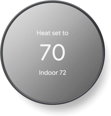 #ad #ad Google Nest Thermostat Charcoal Black NEW SEALED $99.99