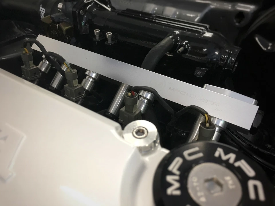 MPC Motorsport D Series High Flow Fuel Rail JDM D15b D16z6 Honda Civic [Silver] - Image 2 of 2