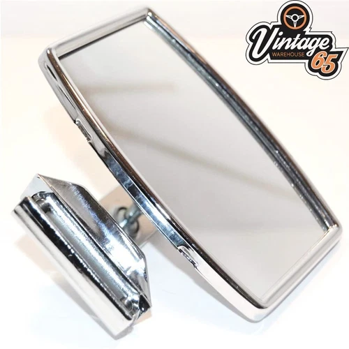 Classic Car Overtaking Mirror Adjustable Stainless Steel Quarter Light Mount