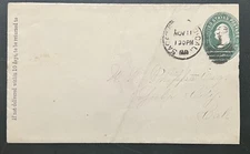 1888 SACRAMENTO CALIFORNIA COVER WITH YUBA CITY BACKSTAMP