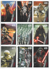 Star Wars: Das Erwachen der Macht Serie 1 - 9 Karten First Order Rises Chase Set NM