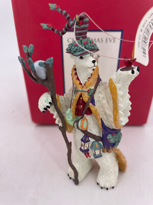 Department 56-(Christmas Eve Collection) Woodland Polar Bear Orn.- 4.5  #36839