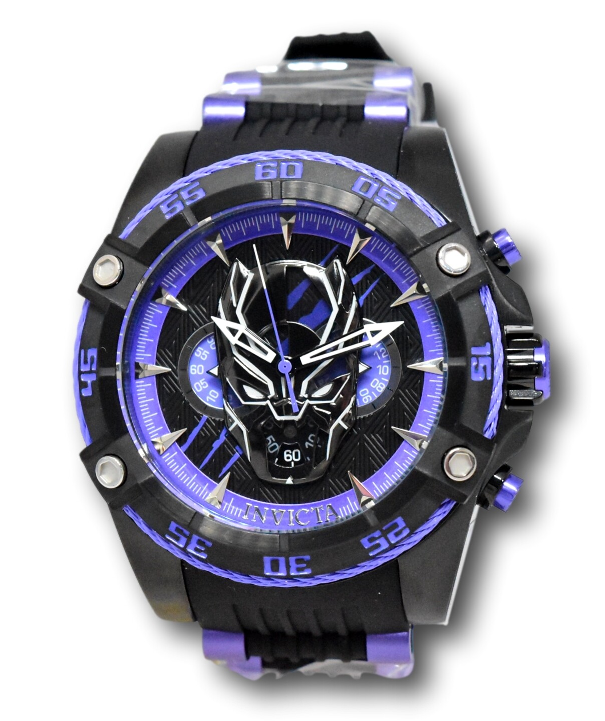 Invicta Marvel Black Panther Men's 52mm Limited Chrono Watch Black 41228