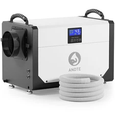 145 Pint Crawl Space Dehumidifier, 6500Sq.Ft, Commercial Dehumidifier for Baseme