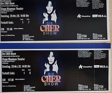 DIE CHER SHOW, Berlin, 2x 1. Reihe, nebeneinander, halber Preis