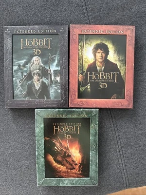 Der Hobbit Extended Edition, 3D Bluray Teil 1 2 3 - Bild 1 von 2