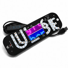Usb-powered Dual-color Led Windshield Display With Suction Cup Mount Pink And B Usb-powered Dual-color Led Windshield Display With Suction Cup Mount Pink And B