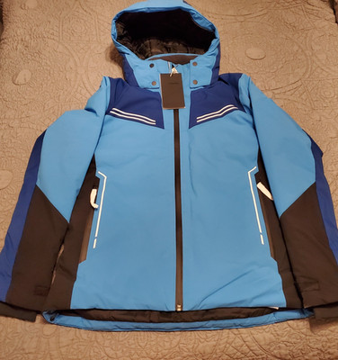 HEAD Joy Ski Jacket Waterproof Insulated Detachable Hood French Blue Large NWT