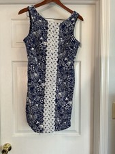 Lilly Pulitzer sleepless dress blue and white