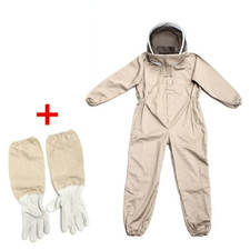 Bee Suit Ventilated Beekeeping Suit with Veil & Gloves Full Body Bee Keeper