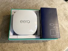  1 EERO 6 Dual Band Mesh Wi-Fi Router Speeds Up To 1 Gbps 1,500 Sq Ft - White