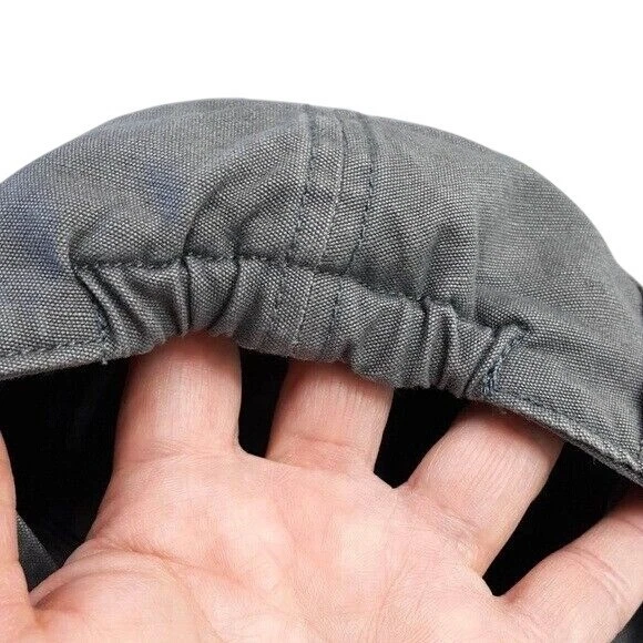 Koala Kids Engineer Hat Gray Size 3T 4T Distressed Zip Elastic Train Cap Toddler - Image 4 of 4