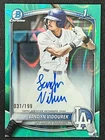 2025 Bowman Draft Chrome Prospect Aqua Lava Landyn Vidourek 1st Auto 31/199