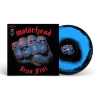 Motorhead 'Iron Fist' (40Th Anniversary) Schwarzes Blaues Wirbel Vinyl - Neu