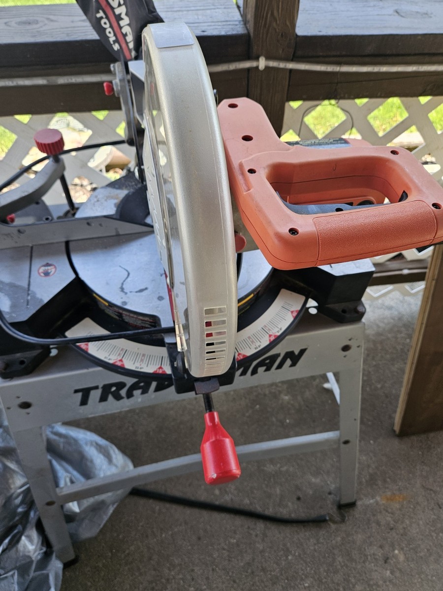 TRADESMAN 12 in Corded Electric Miter Saw with Stand, Blade, Dust