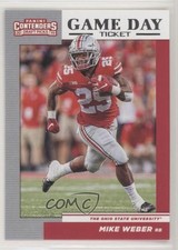 2019 Panini Contenders Draft Picks Game Day Ticket Mike Weber #39 fl4
