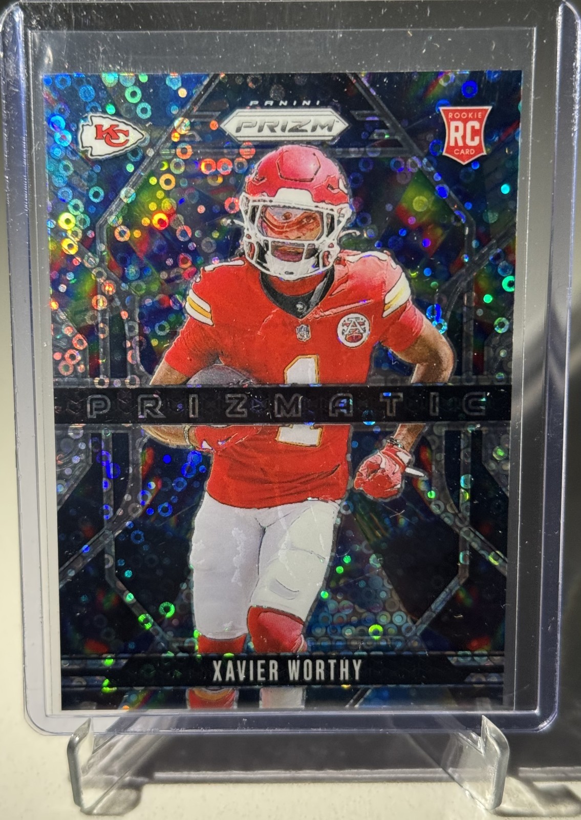 2024 Panini Prizm - Xavier Worthy - Rookie - Prizmatic - Silver Disco Prizm!