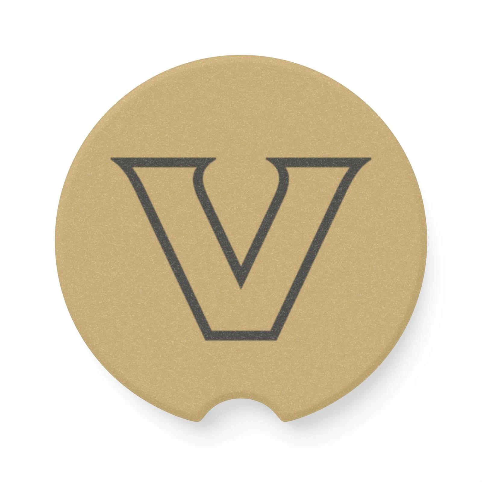 Vanderbilt Commodores Soapstone Car Coaster – NCAA Cup Holder Insert for Car