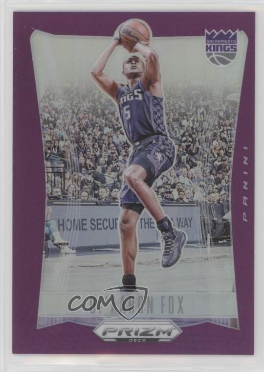 2023-24 Panini Prizm Deca Purple Prizm 83/99 De'Aaron Fox #93 1u6