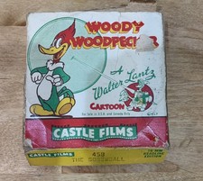 VINTAGE 1950s CASTLE FILMS No. 458 SCREWBALL WOODY WOODPECKER COMPLETE EDTN 16mm