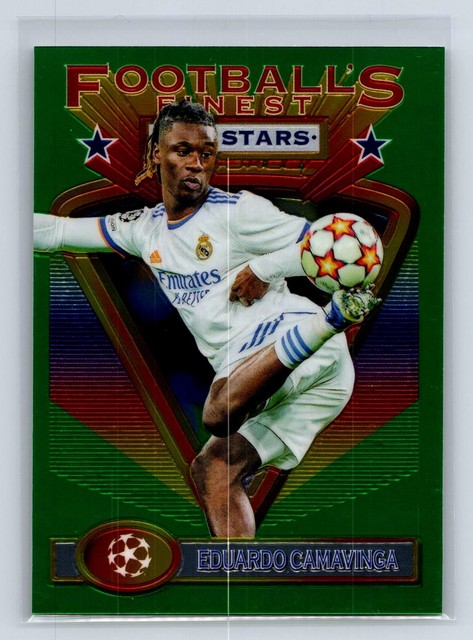 Eduardo Camavinga 2021-22 Topps Finest Flashbacks UEFA Champions League #118