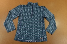 Kerrits Kids Size Medium Blue First Level Quarter Zip Fleece Tech Top NWT