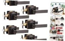 Set of 6 Keyless Privacy Door Levers - Interior Door Handles