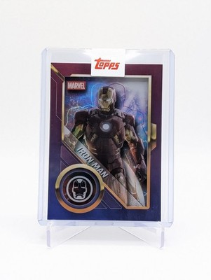2025 Topps Marvel Studios Chrome AS-5 Iron Man Shadowbox Card IN HAND BC0226