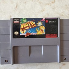 Math Blaster: Episode One 1 Super Nintendo Authentic Cartridge 1994 SNES