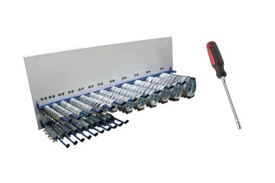 220x Schlauchschellen Rohrschellen Sortiment inkl. Rack Set 6-70mm inkl. Schraub
