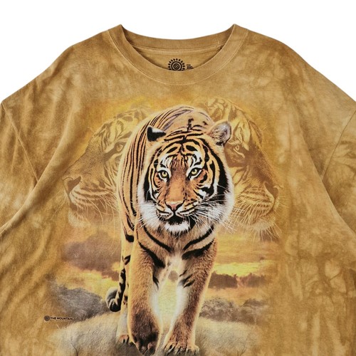 The Mountain 2007 Tiger Tie Dye Grafik T-Shirt Herren 2XL XXL