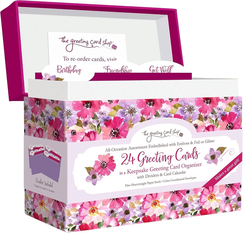 Elegant All Occasion Greeting Card Assortment - 24 Cards & Envelopes in Box - Image 3 of 4