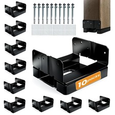10PCS 6x6 Post Base for Concrete Heavy Duty B...