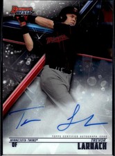 2018 Bowman Trevor Larnach Rookie Auto B18-TL Twins On-Card Autograph RC. rookie card picture