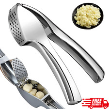Heavy Duty Stainless Steel Garlic Press Crusher Squeezer Mincer Chopper Kitchen