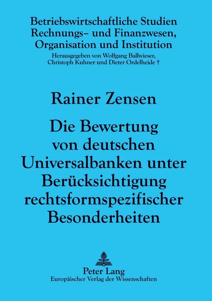 Rainer Zensen | Die Bewertung Von Deutschen Universalbanken Unter...-image