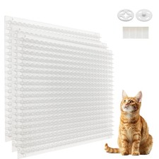 12 Pack Scat Mat for Cats with Spikes, Cat Repellent Mat Deterrent Indoor, Tr...