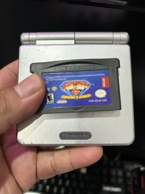 Nintendo Game Boy Advance SP Bundle With   Game of Superman read