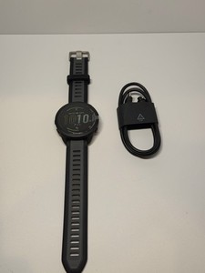 NEW Garmin Forerunner 165 GPS SmartWatch - Black/Slate Gray (010-02863-20)