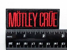 🔥MOTLEY CRUE METAL BAND MUSIC BATTLE VEST JACKET HAT EMBROIDERED IRON ON PATCH