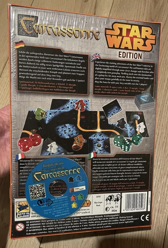 Carcassonne -  Star Wars Edition - Brand New & Sealed Board Game - Image 2 of 2