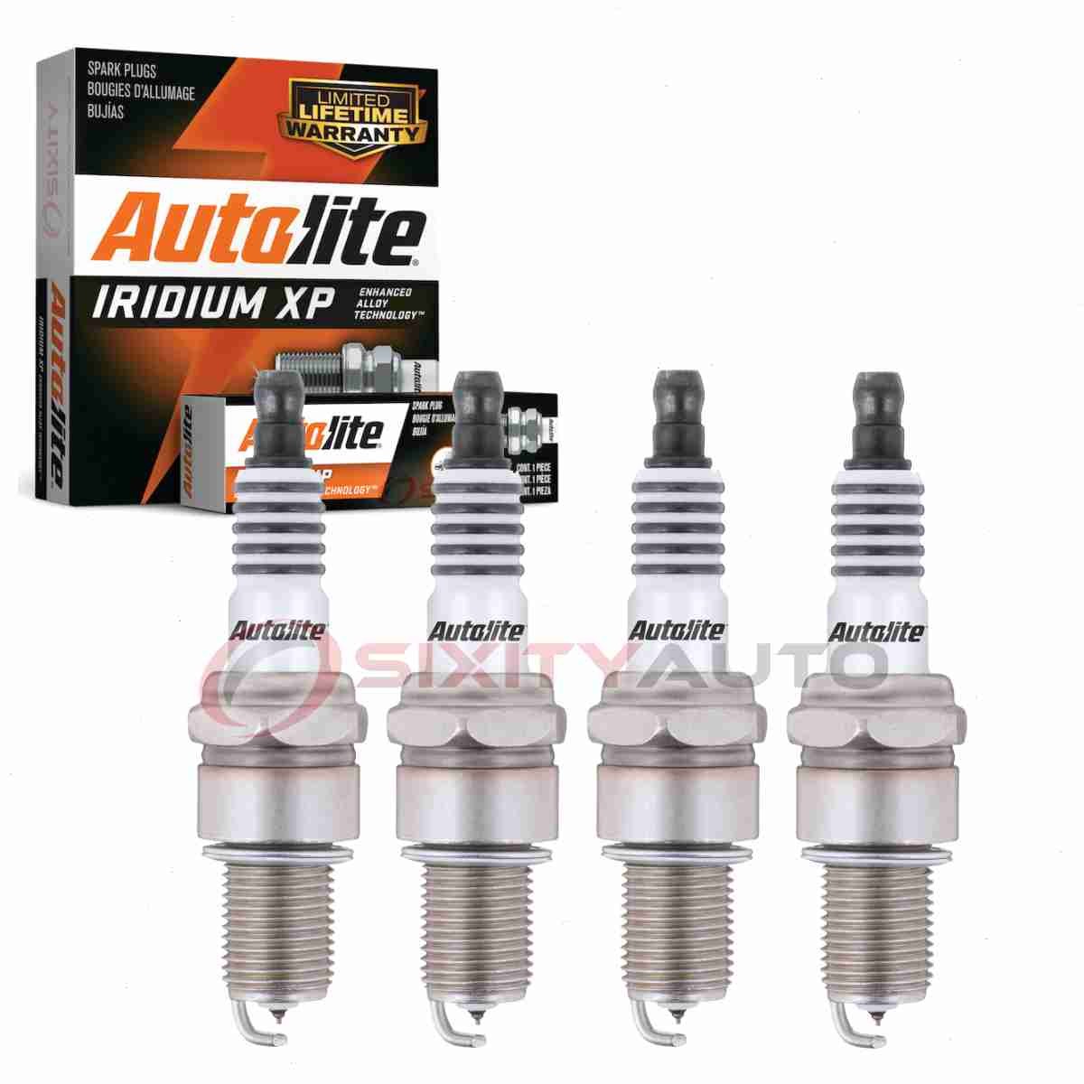 4 pc Autolite Iridium XP Spark Plugs for 1987-1988 Chevrolet Spectrum dq