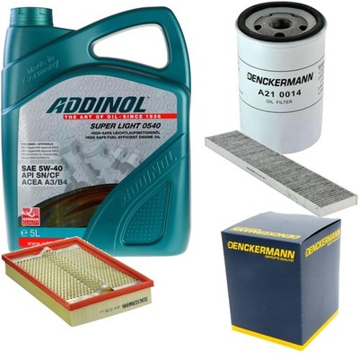 DENCKERMANN Inspektionspaket ADDINOL SUPER LIGHT 5W-40 5L für Ford Galaxy 2.3