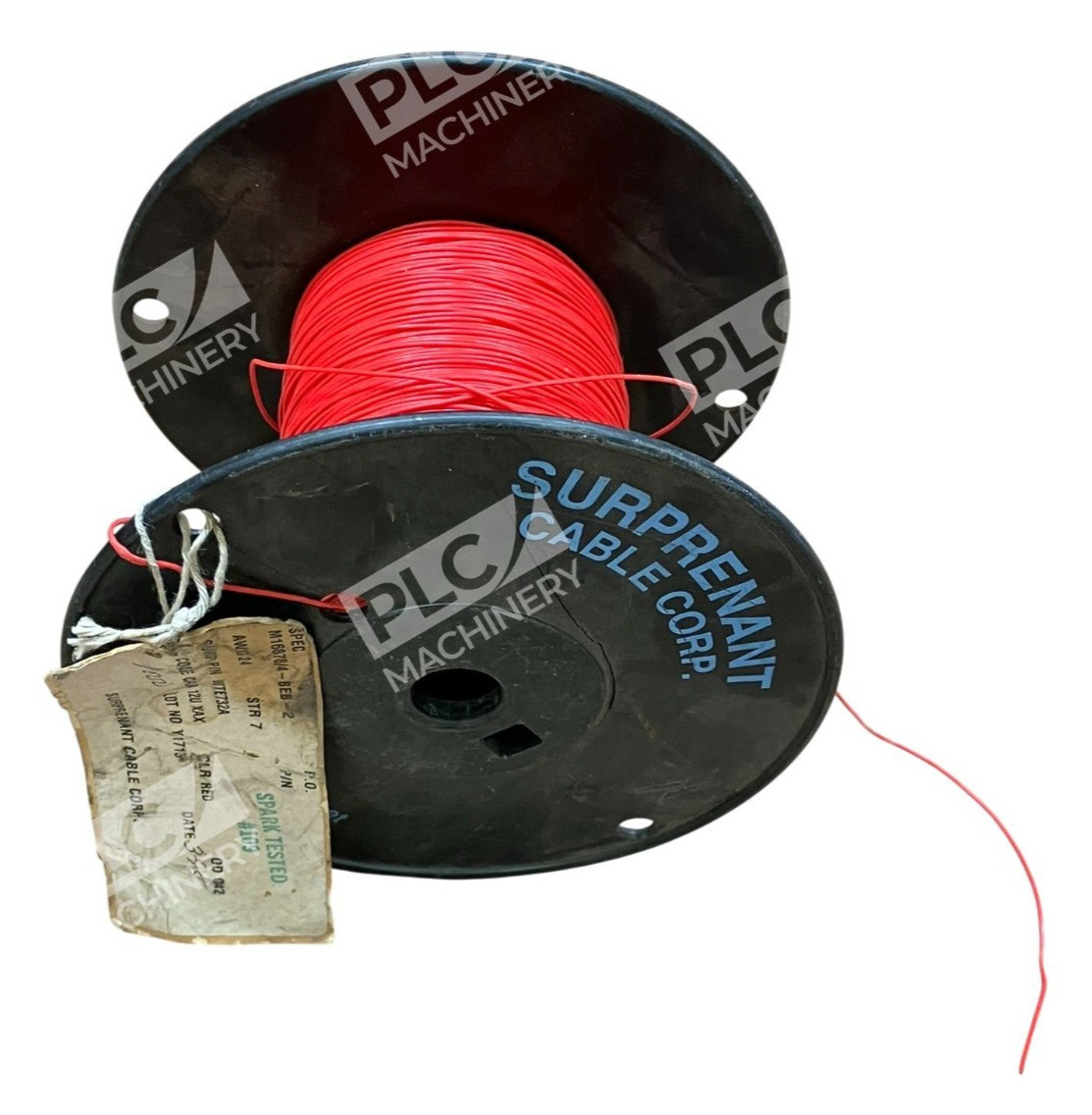 Suprenant Cable Corp 24AWG 7STR Red Insulated Wire M16878/4-BEB-2