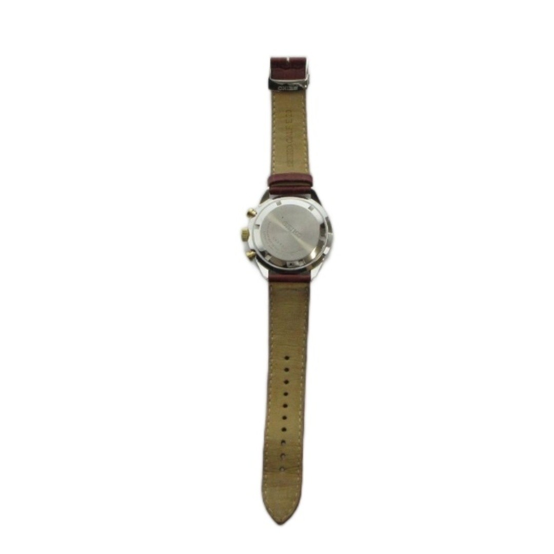 Seiko 6t63-00f0 Watch Quartz Leather Belt Chronograph… - Gem