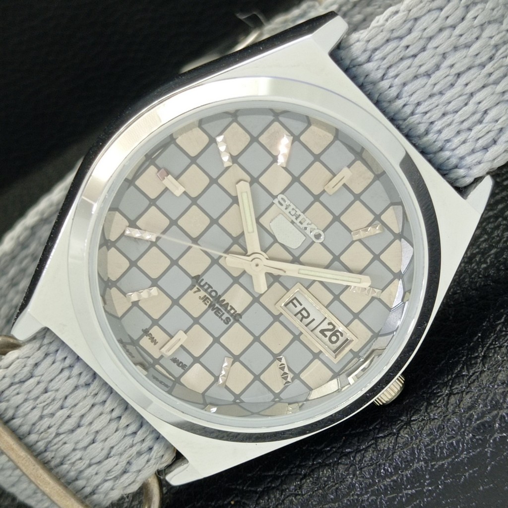 DIAL 6309A GREY WATCH a440226-1 5 MENS AUTOMATIC REFURBISHED JAPAN COLOR SEIKO - vintagewatches.pk