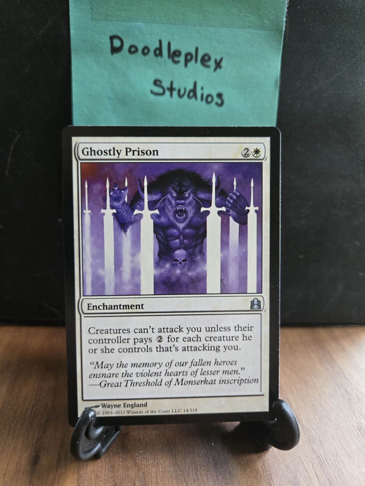 Ghostly Prison Commander 2011 #14 Uncommon Near Mint Magic the Gathering MTG