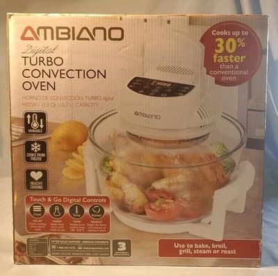 Ambiano Digital Turbo Convection Oven Brand New 1400w 11.3 Qt